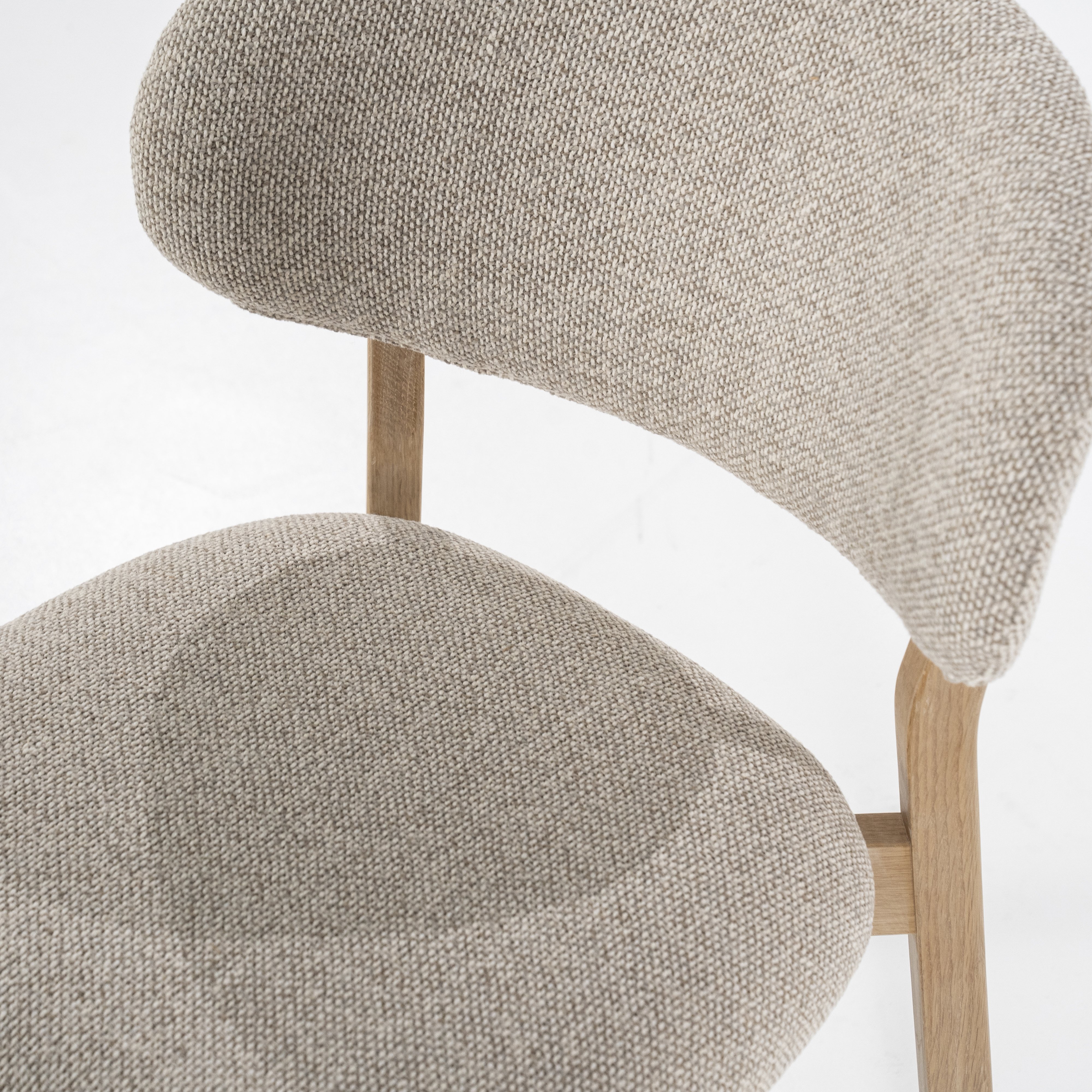 Eetstoel Mikail naturel taupe