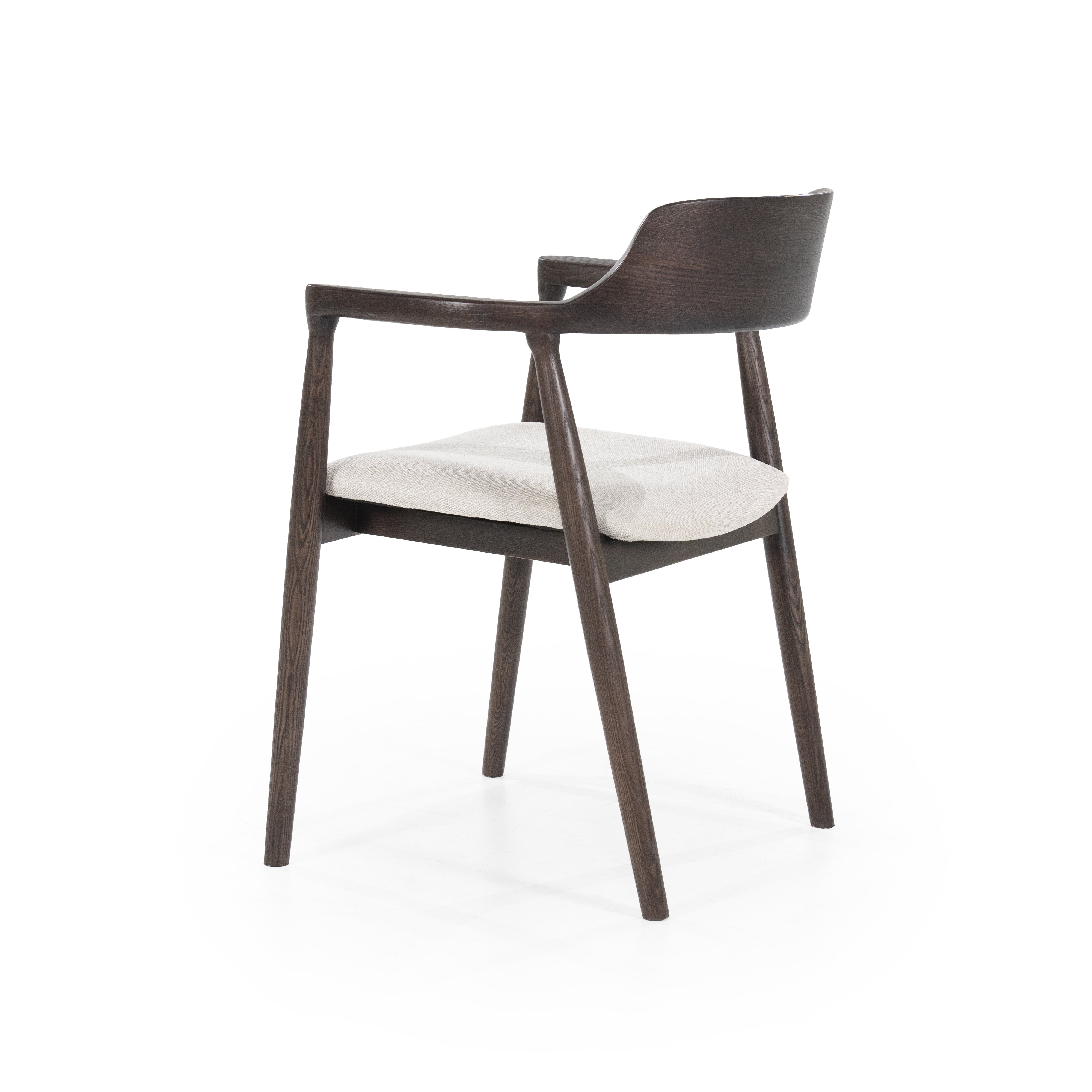 Eetstoel Younes bruin gelakt