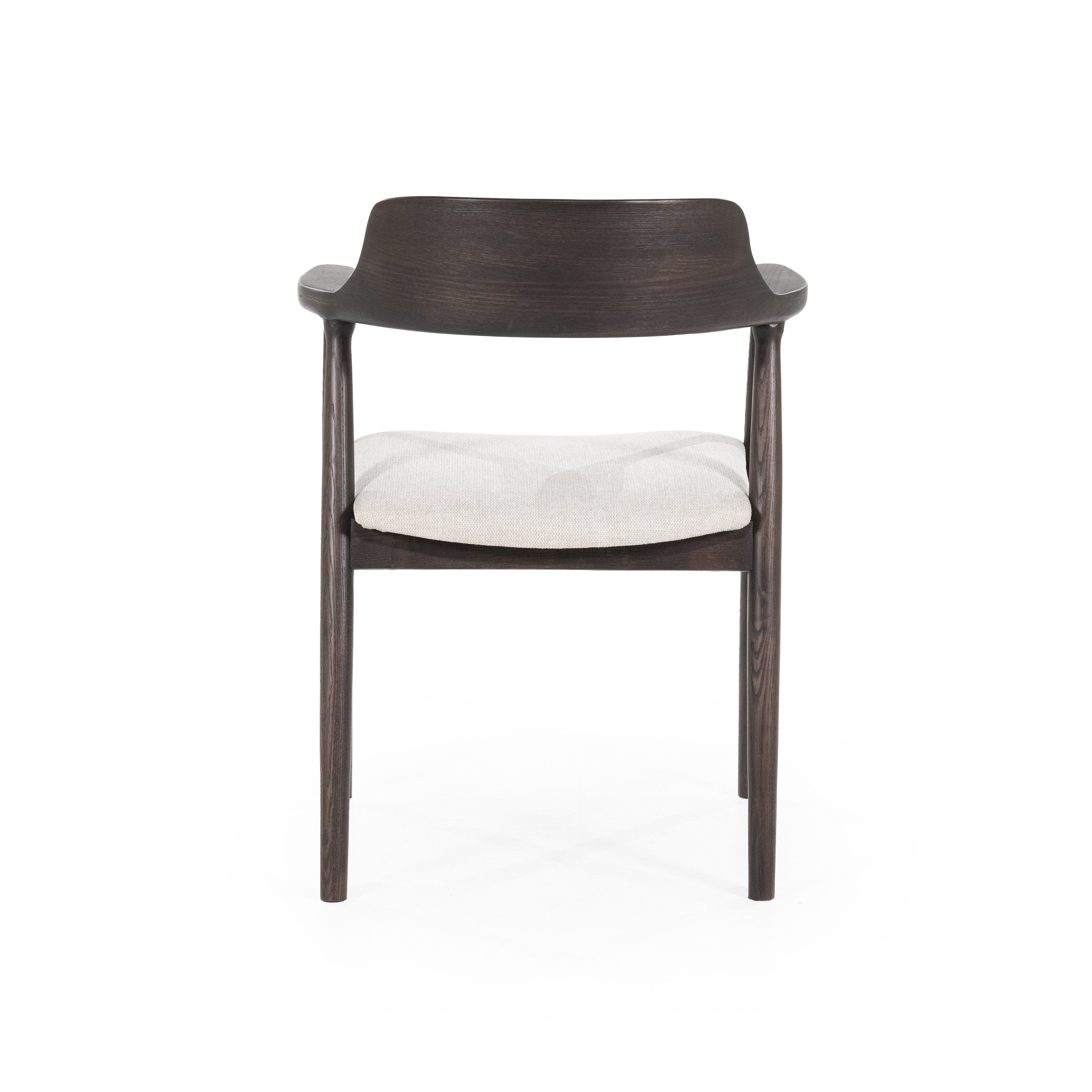 Eetstoel Younes bruin gelakt