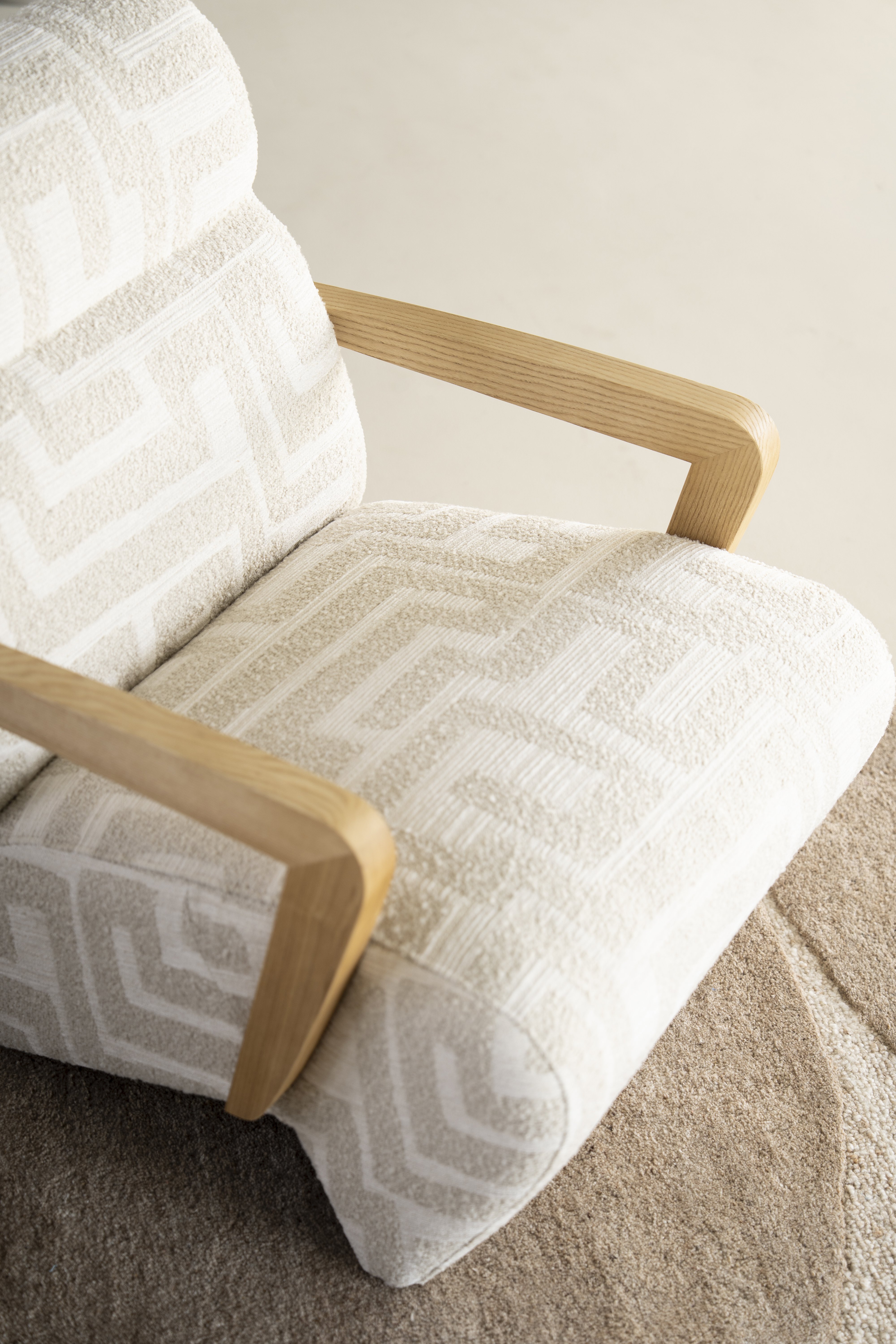 Fauteuil Ollie in libre beige