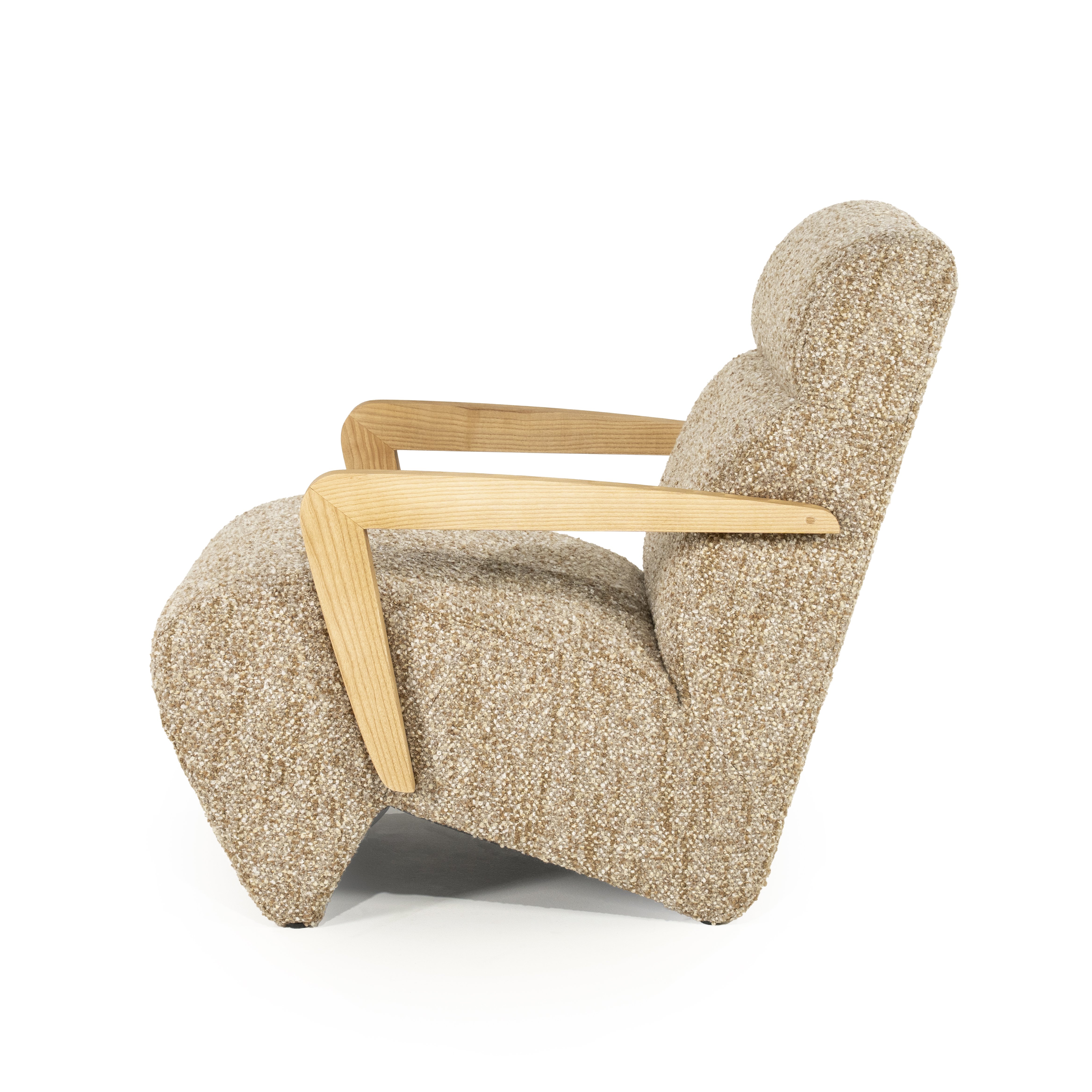 Fauteuil Ollie in bay taupe