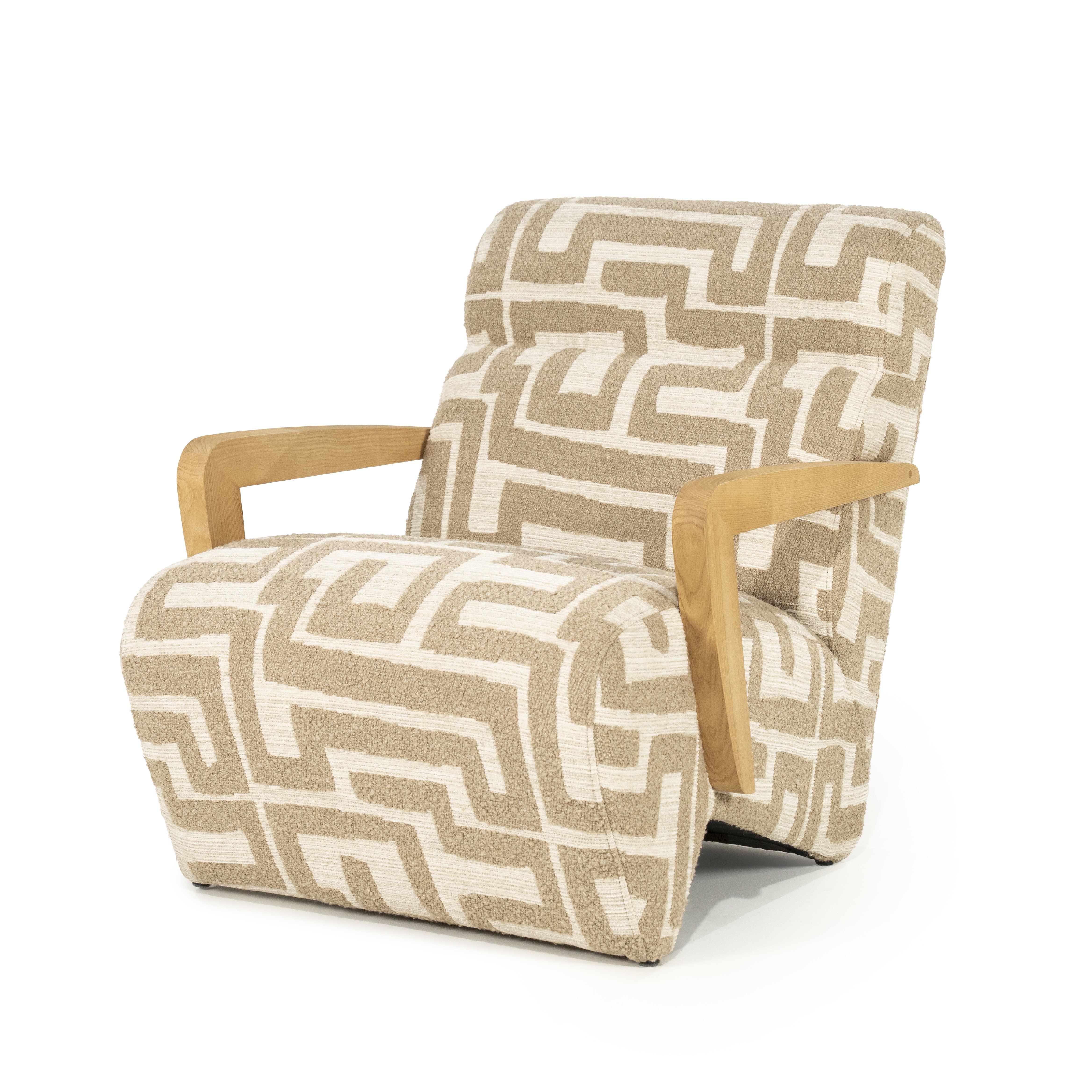 Fauteuil Ollie in libre taupe