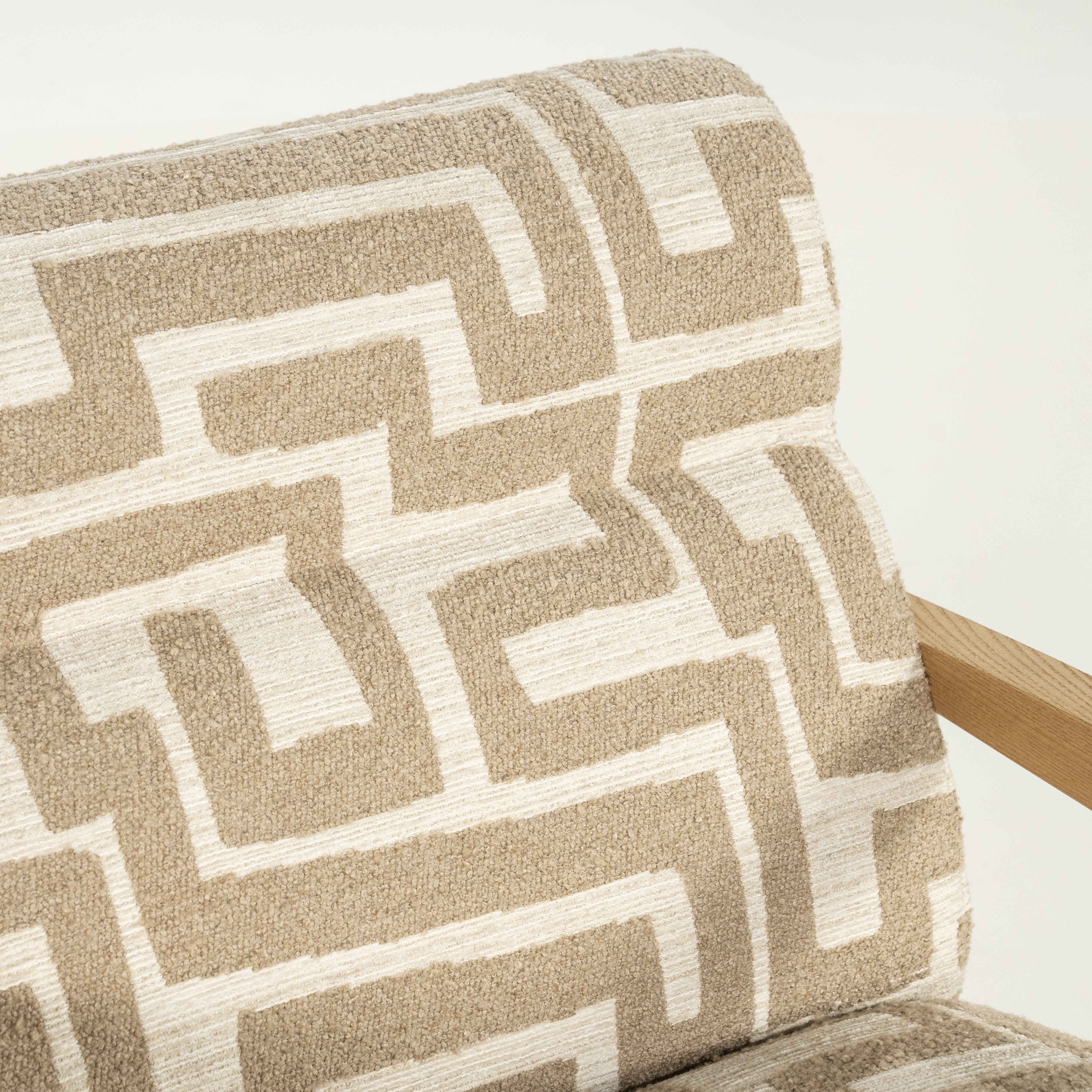 Fauteuil Ollie in libre taupe