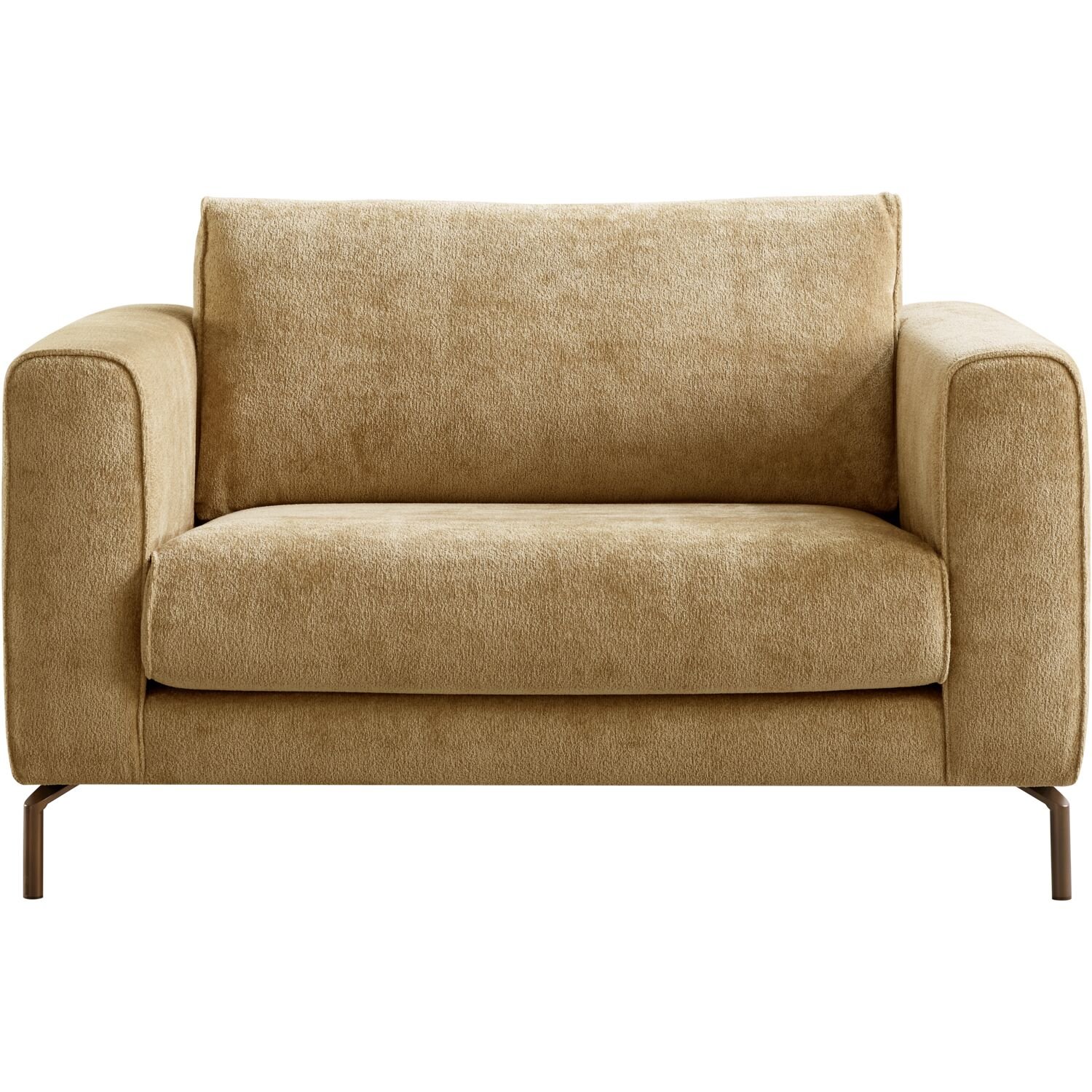 Loveseat Linoza koudschuim in camel