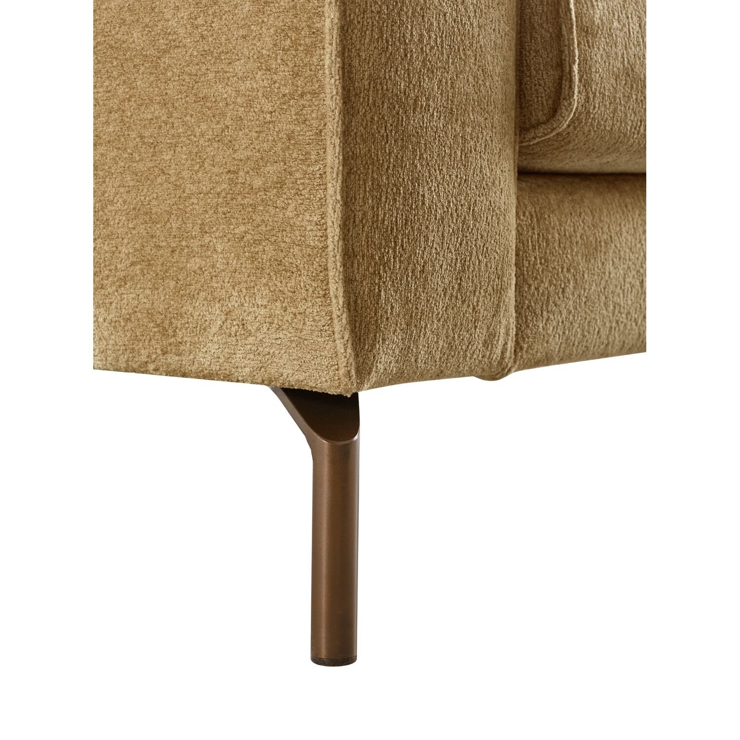 Loveseat Linoza koudschuim in camel