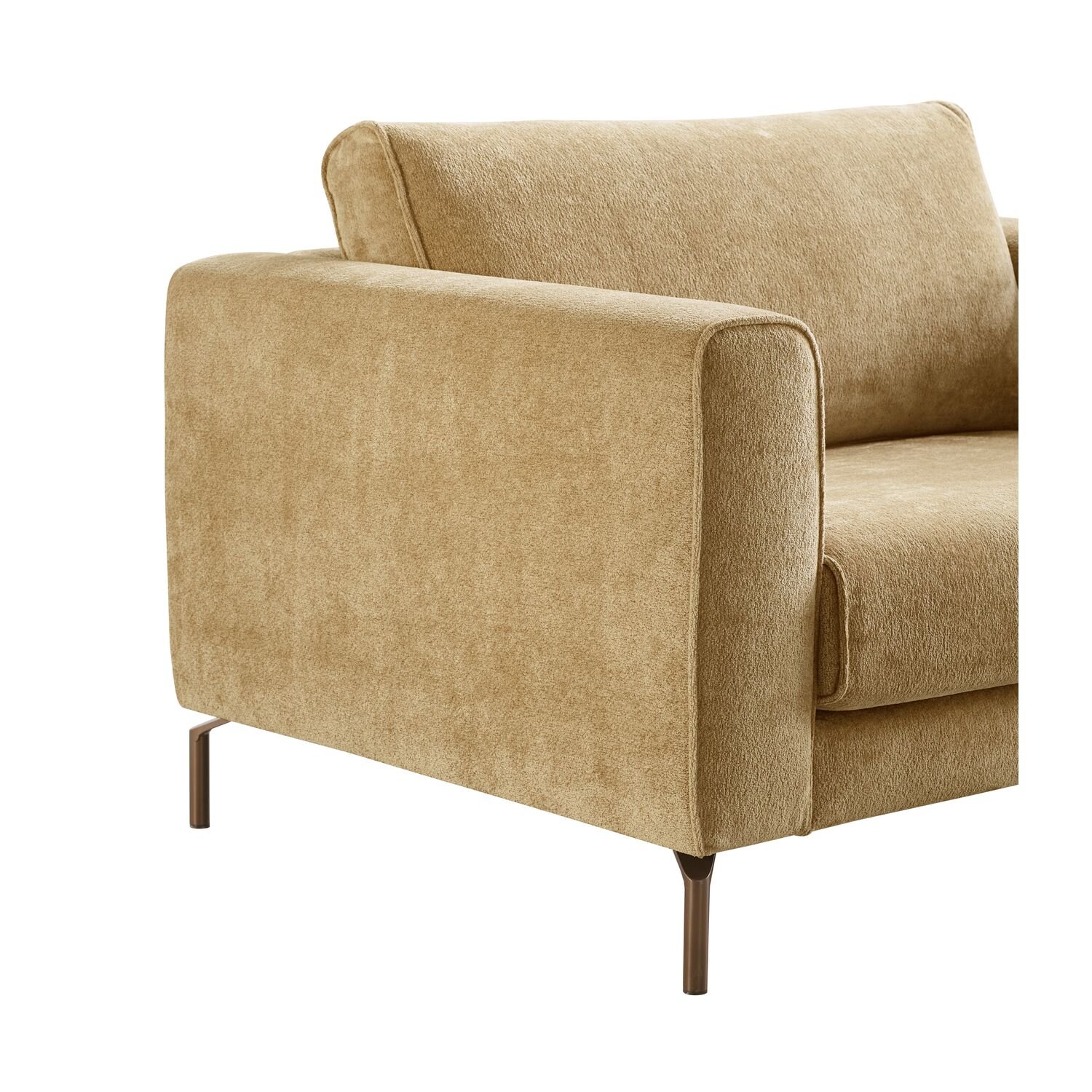 Loveseat Linoza koudschuim in camel