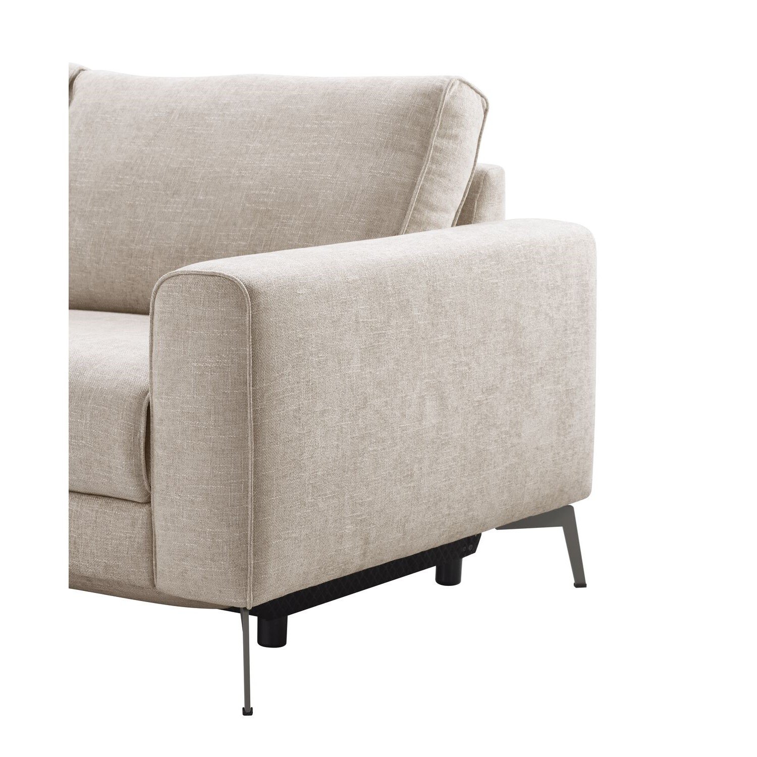 Hoekbank Linoza elektrische relaxfunctie koudschuim in naturel