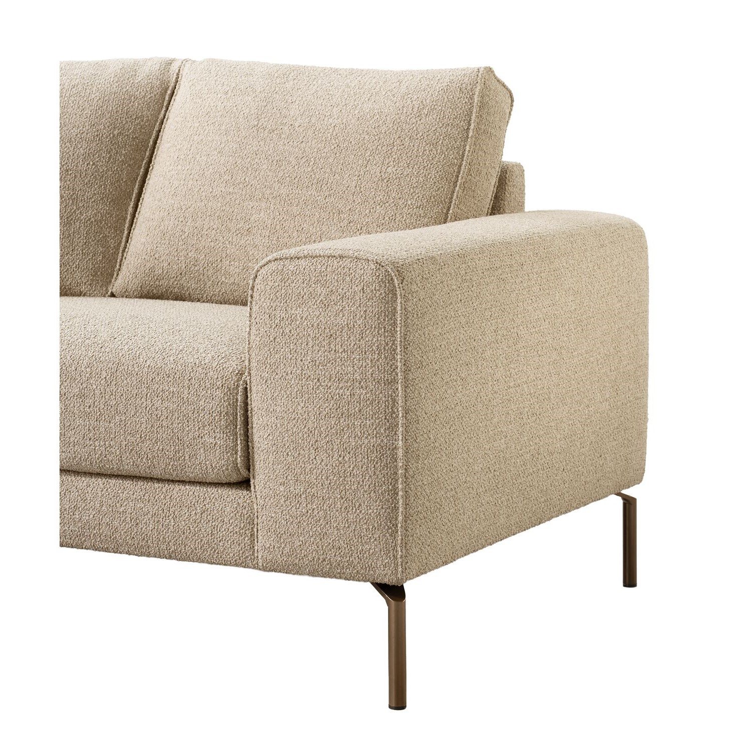 Hoekbank Linoza pocketvering met bonellvering en traagschuim in liver