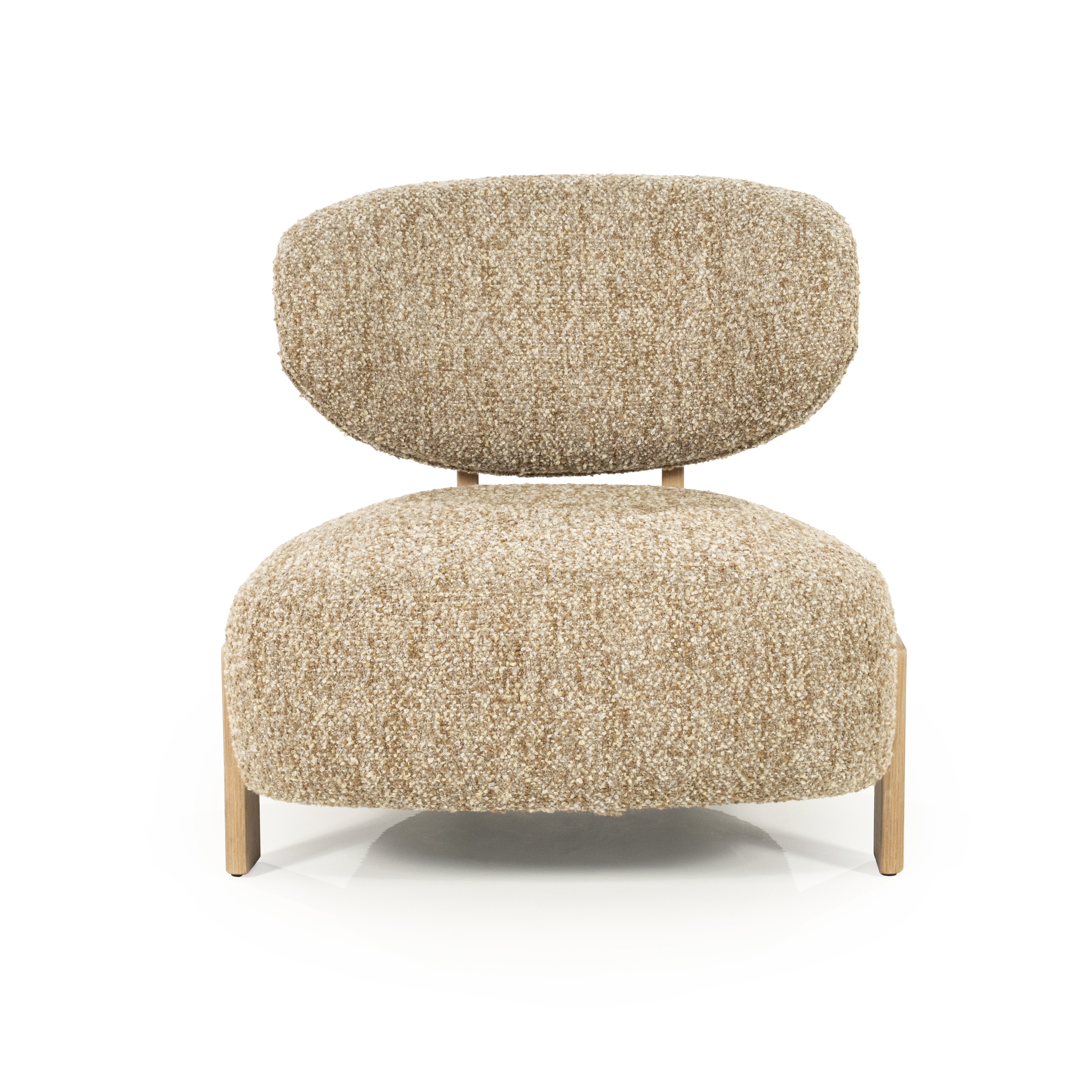 Fauteuil Reid in taupe met naturel poot