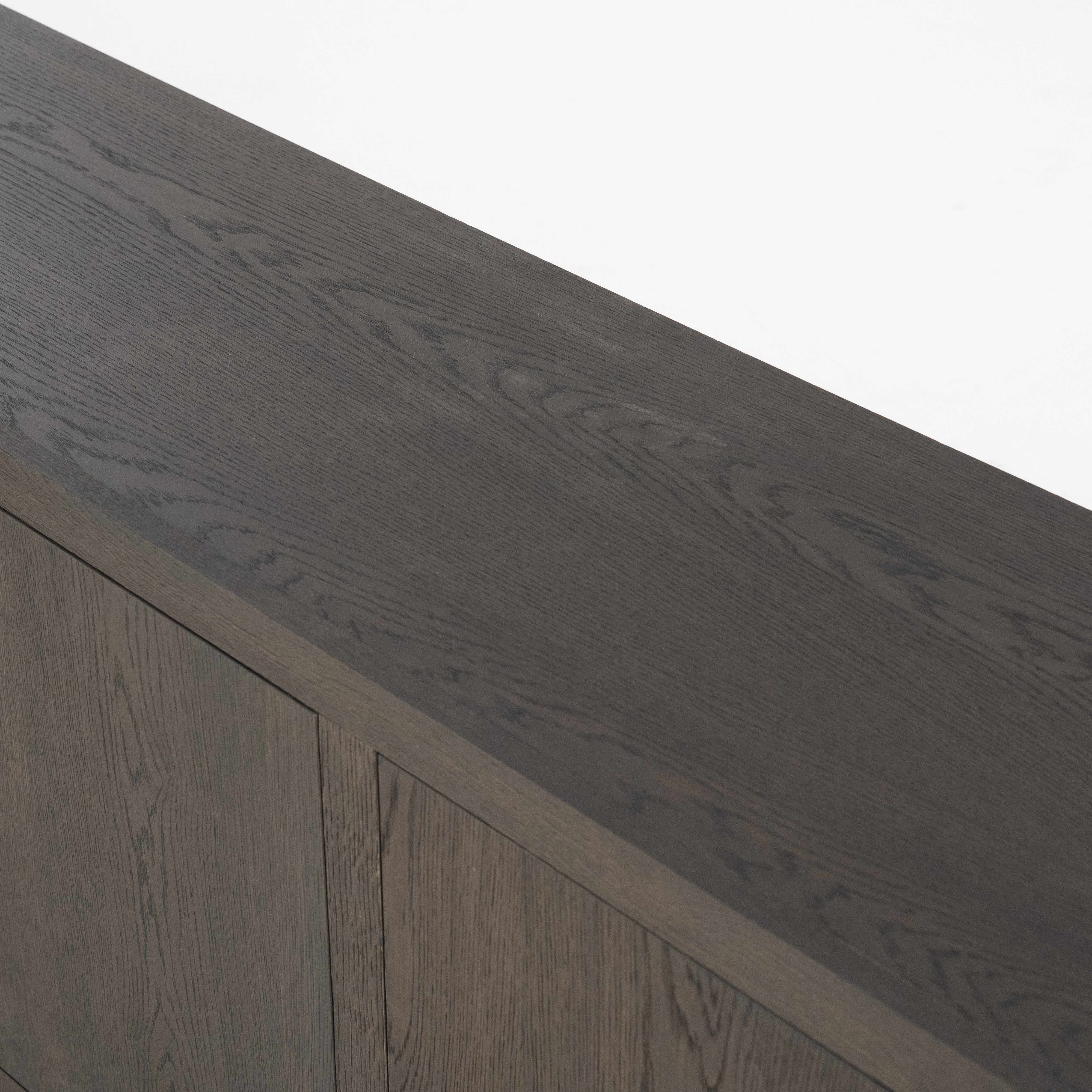 Dressoir Helvo 2 deuren 2 lades 2 open vakken bruin