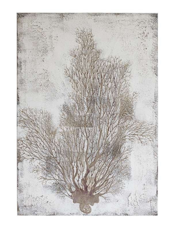 Schilderij 70 x 100 boom grijs/wit