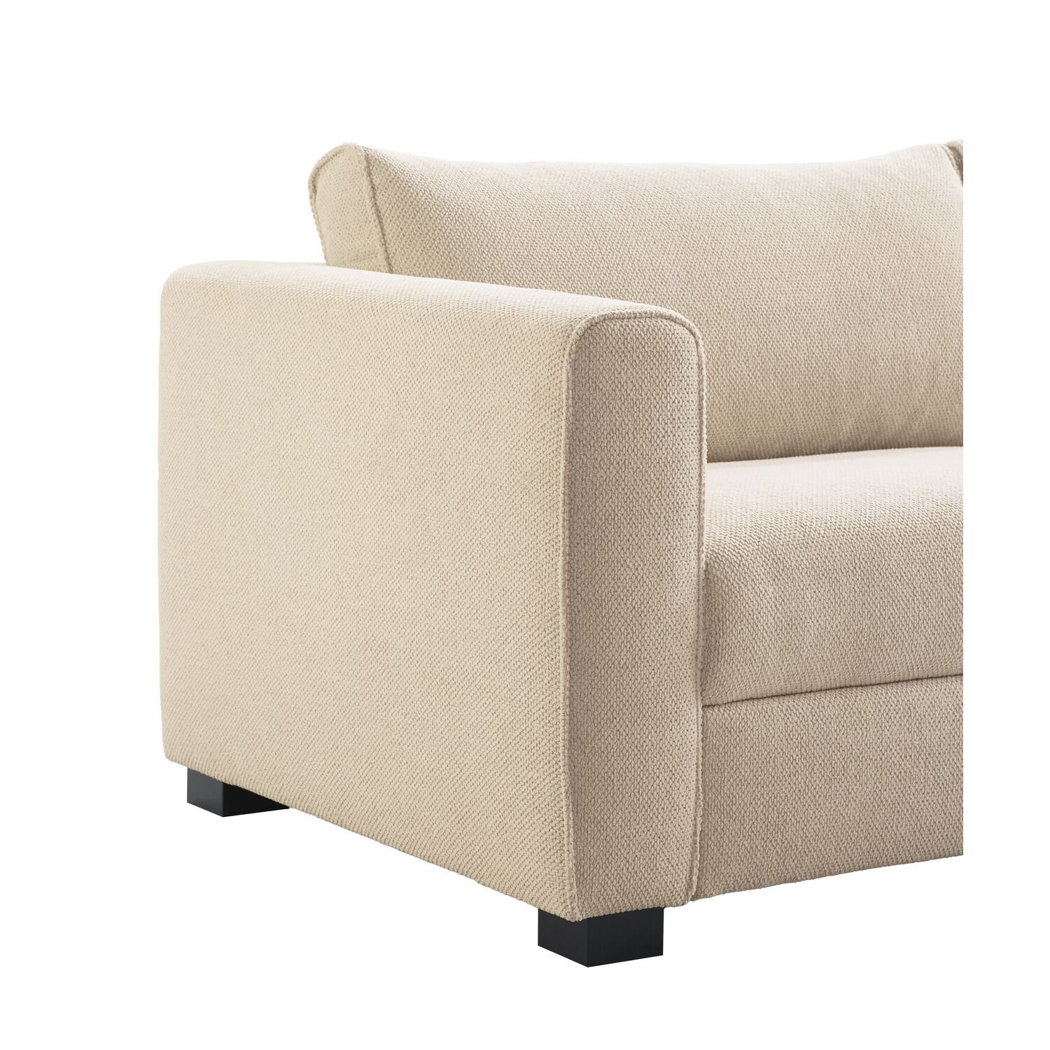 Hoekbank Licato elektrische relaxfunctie met bonellvering en koudschuim in naturel