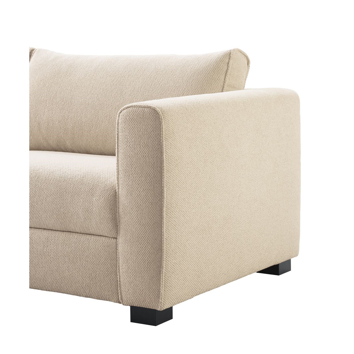 Hoekbank Licato elektrische relaxfunctie met bonellvering en koudschuim in naturel