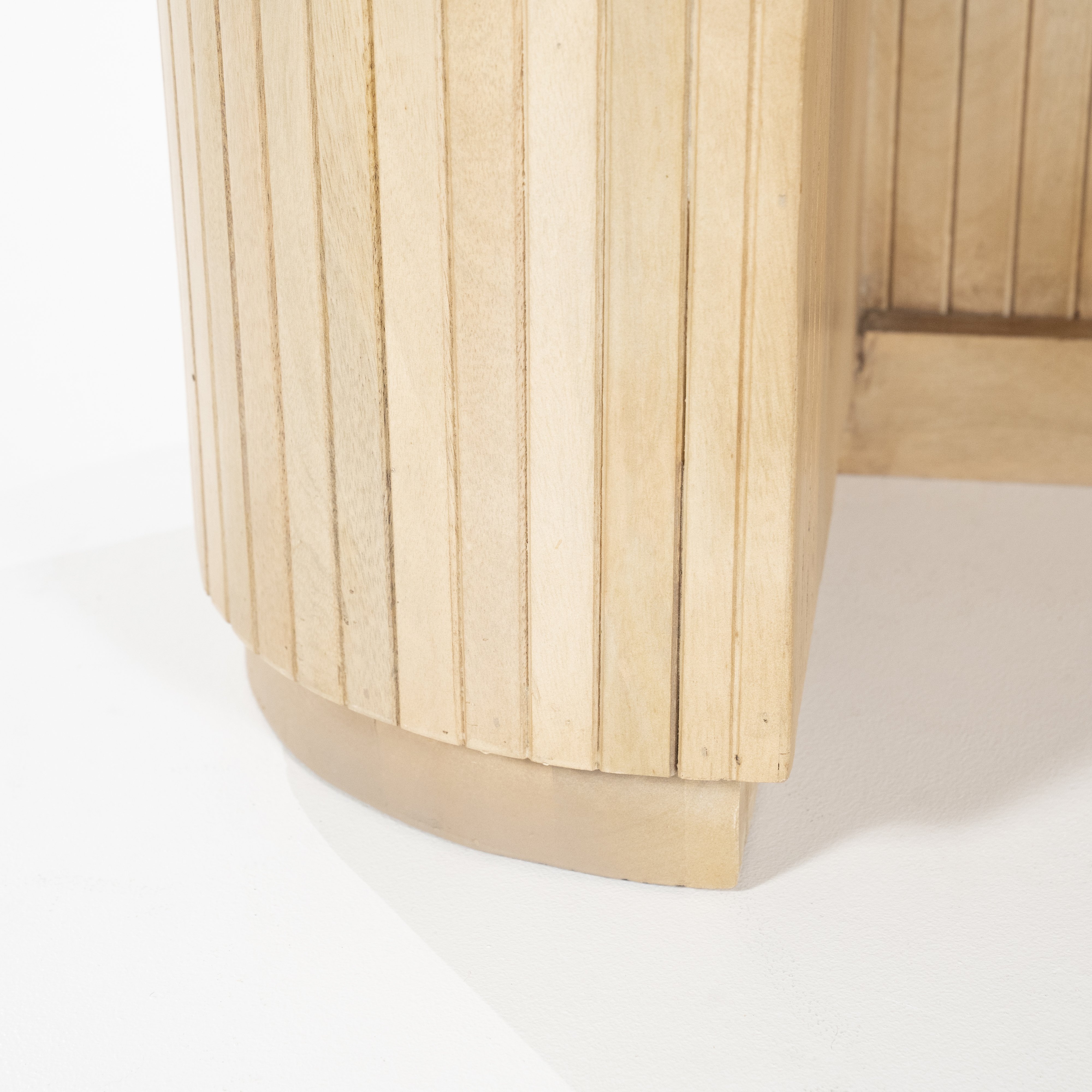 Bureau Kiyan 1 deur 1 lade in hout en marmer