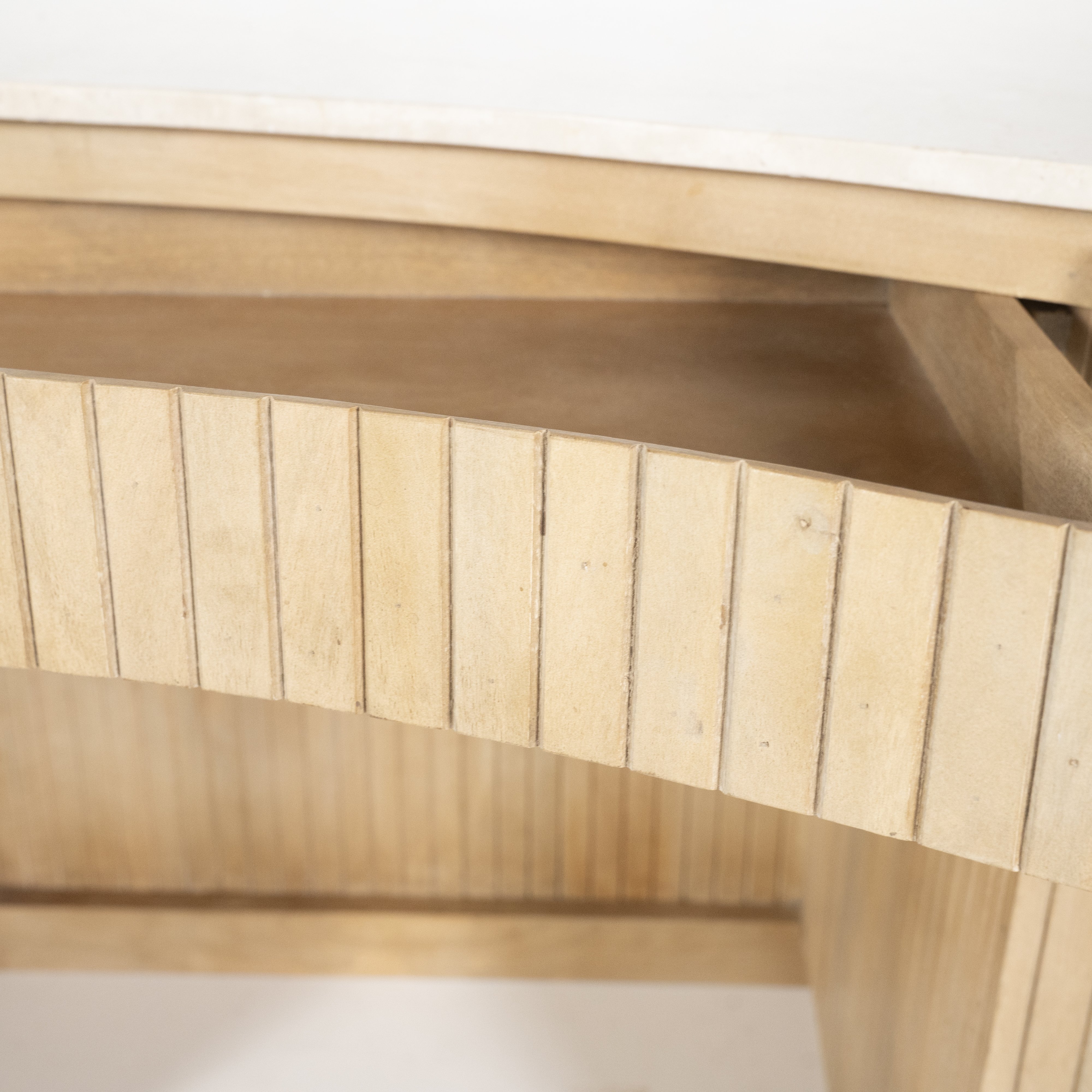 Bureau Kiyan 1 deur 1 lade in hout en marmer