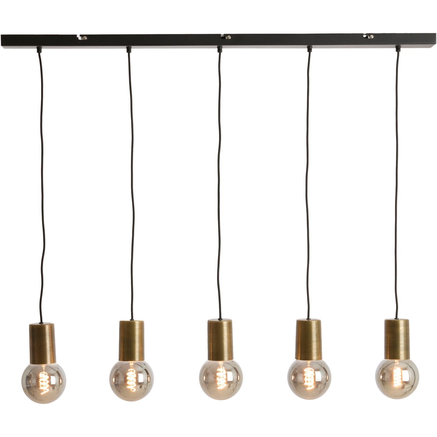 Hanglamp Trecate 5 lichts in ruw antiek brons