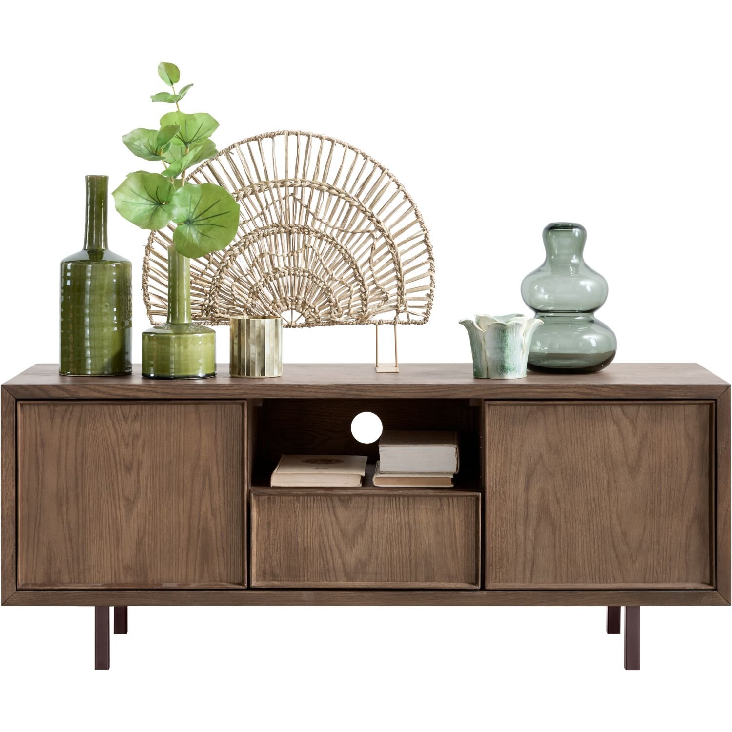 TV-meubel Calvo 2 deuren 1 lade 1 open vak in oktober