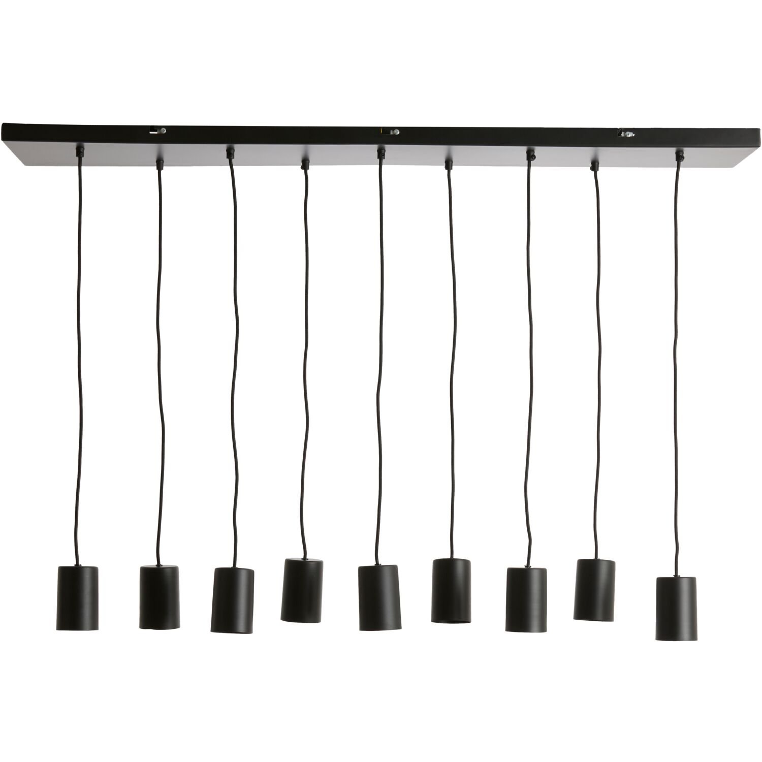 Hanglamp Trecate 9 lichts mat zwart