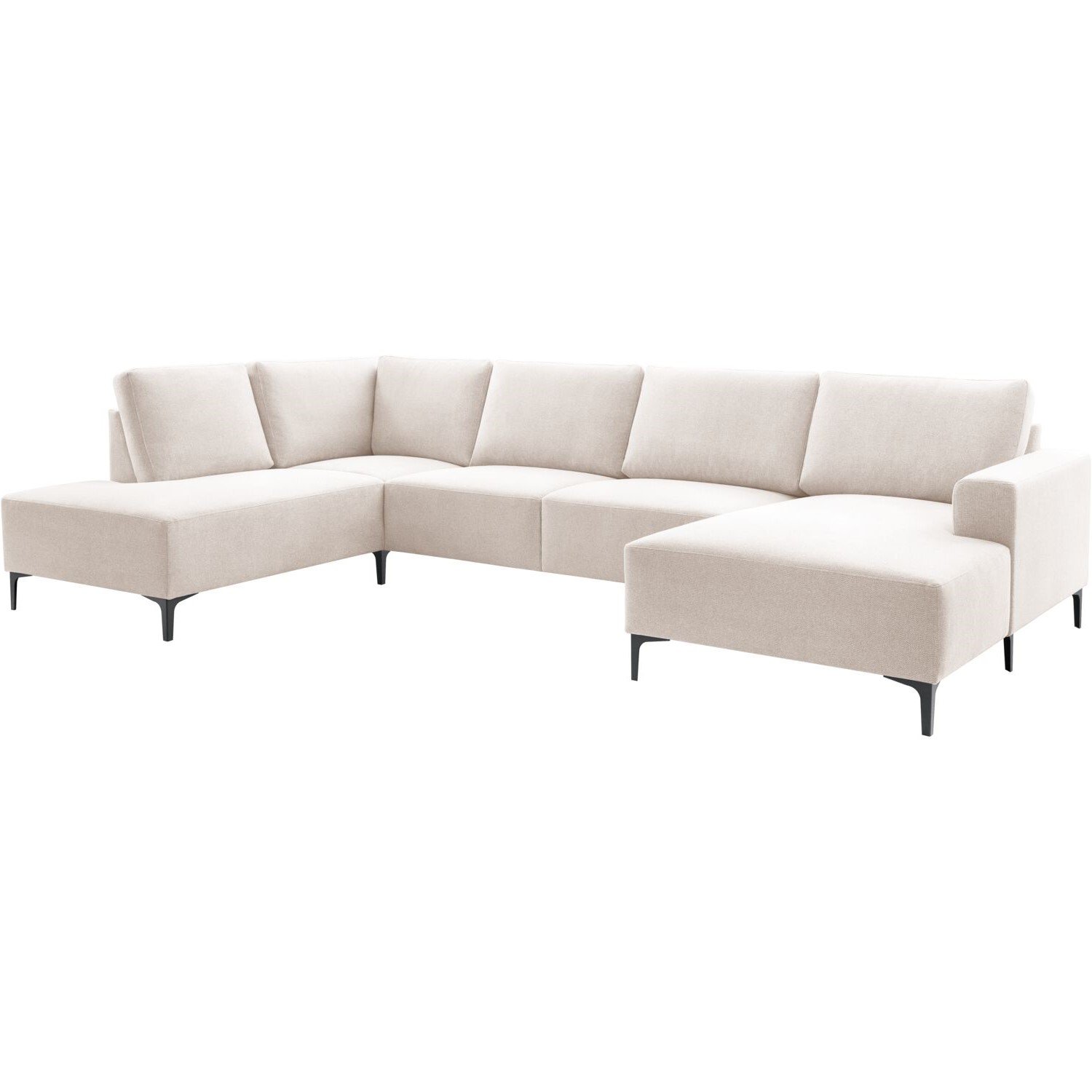 Hoekbank Fabria polyetherschuim in clay