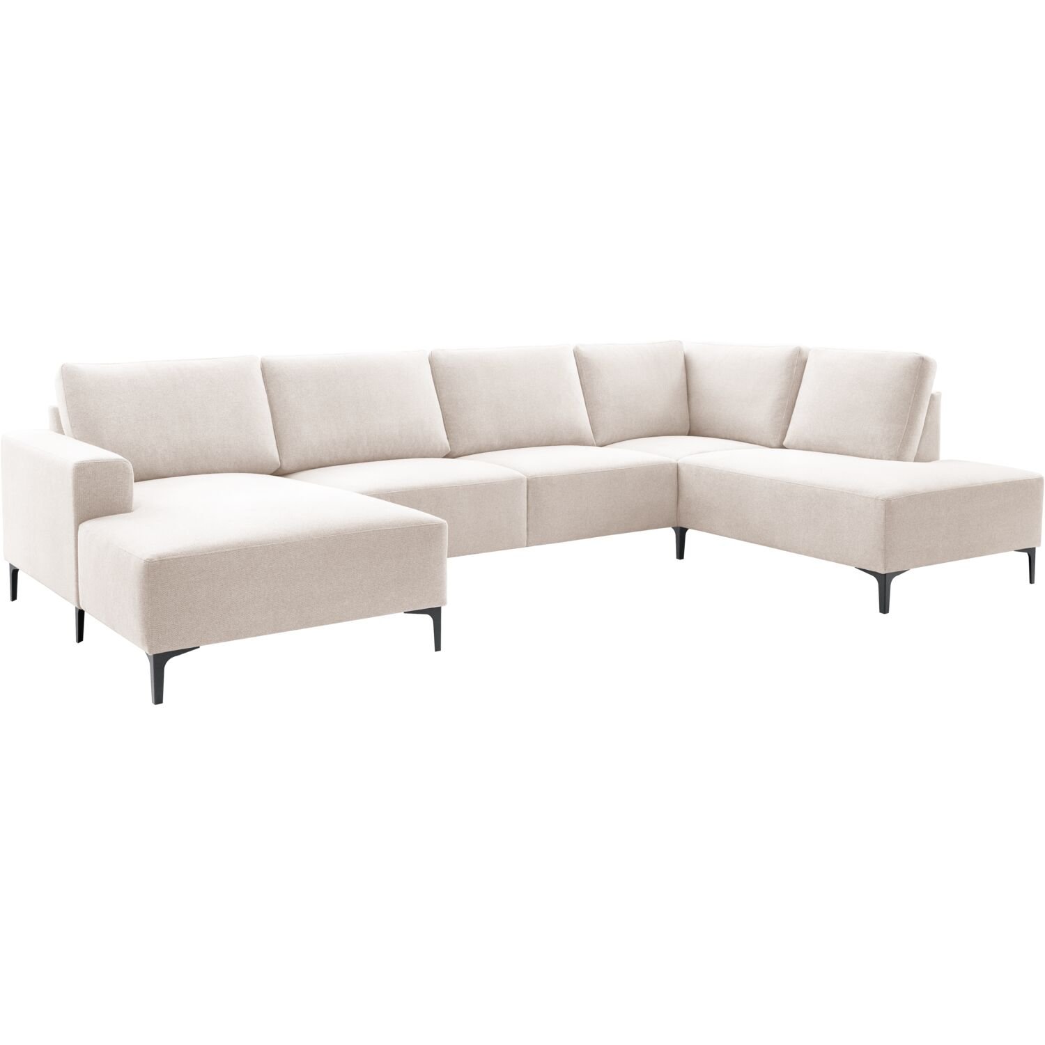 Hoekbank Fabria polyetherschuim in clay