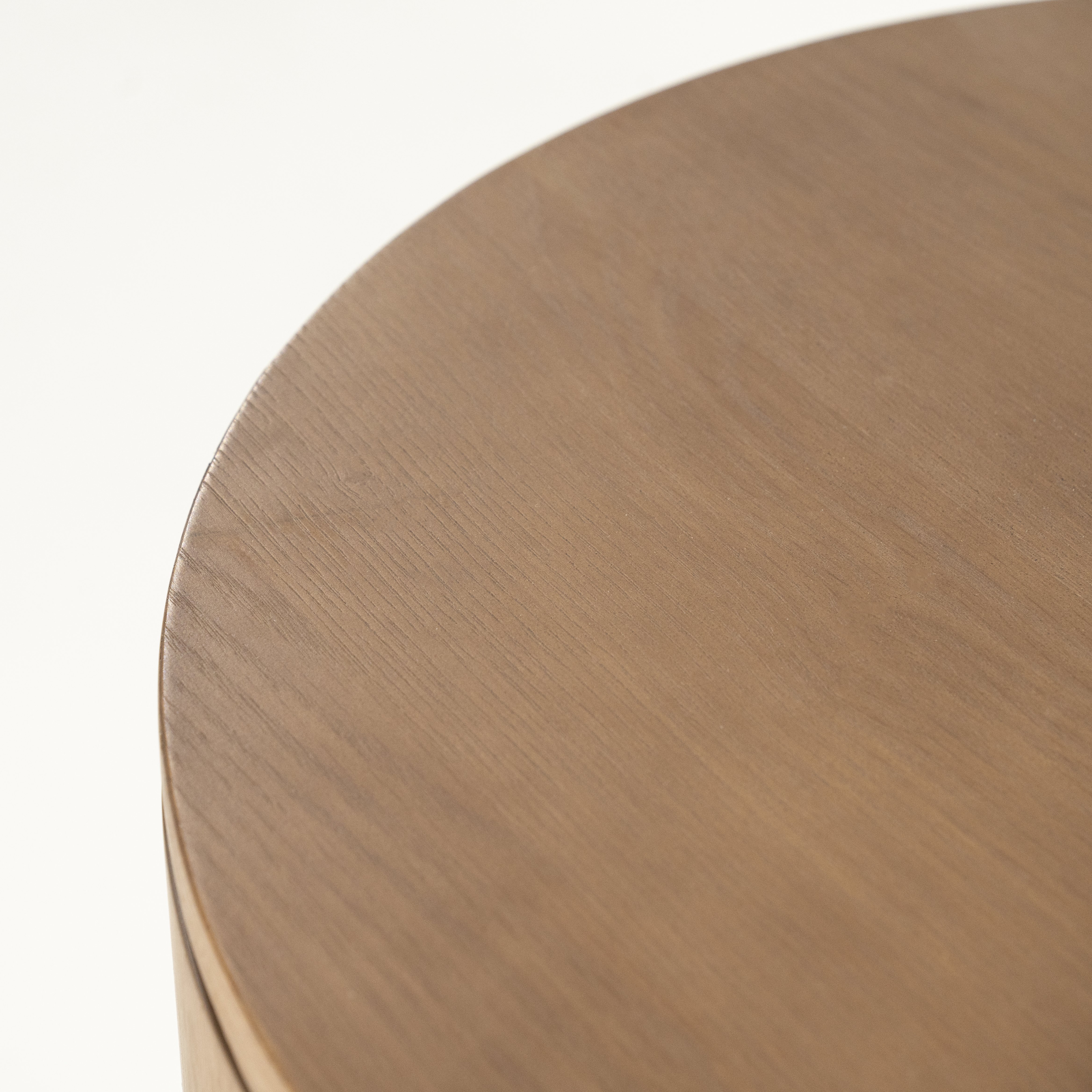 Nachtkastje Skyre Ø 50 cm in lichtbruin