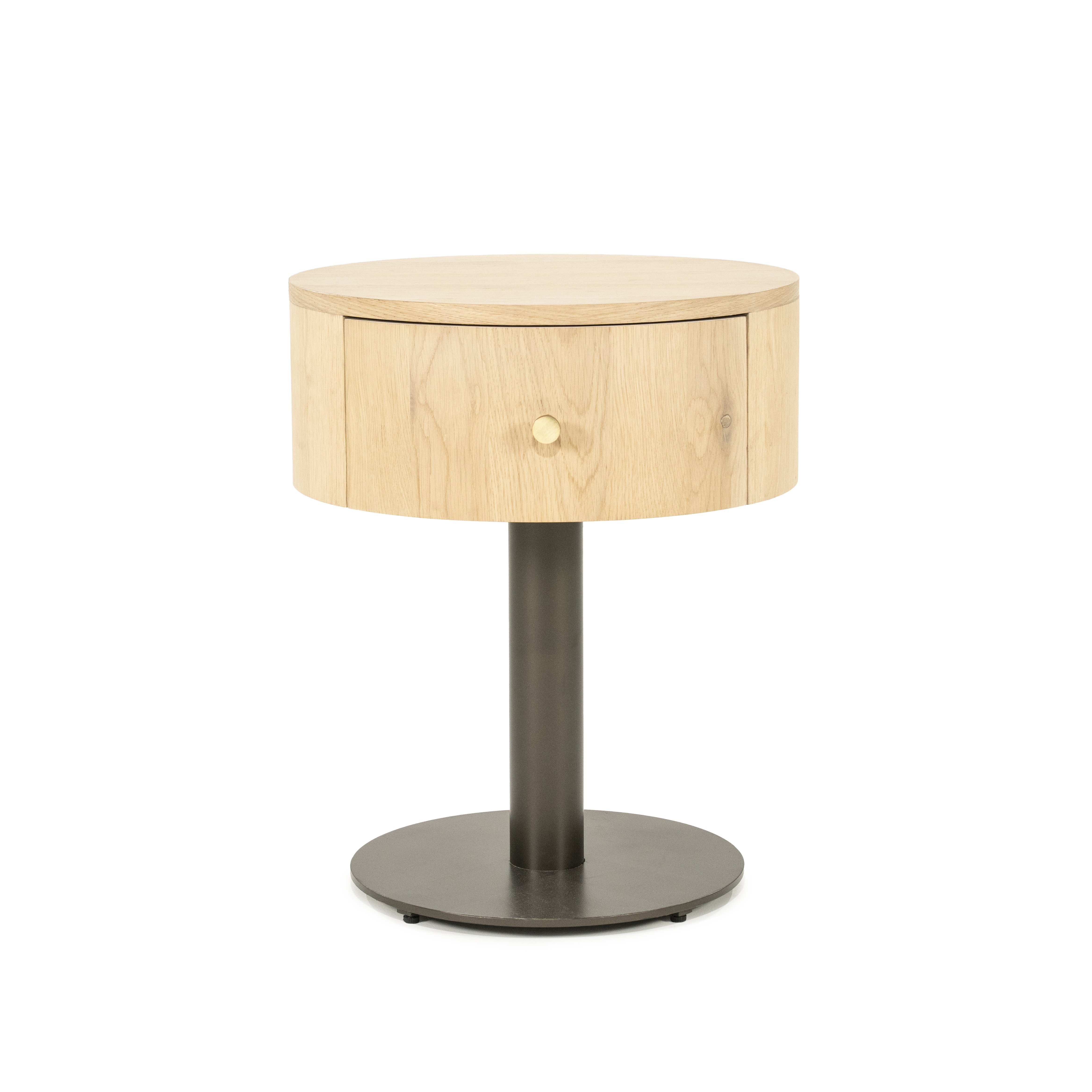 Nachtkastje Skyre Ø50 cm in naturel