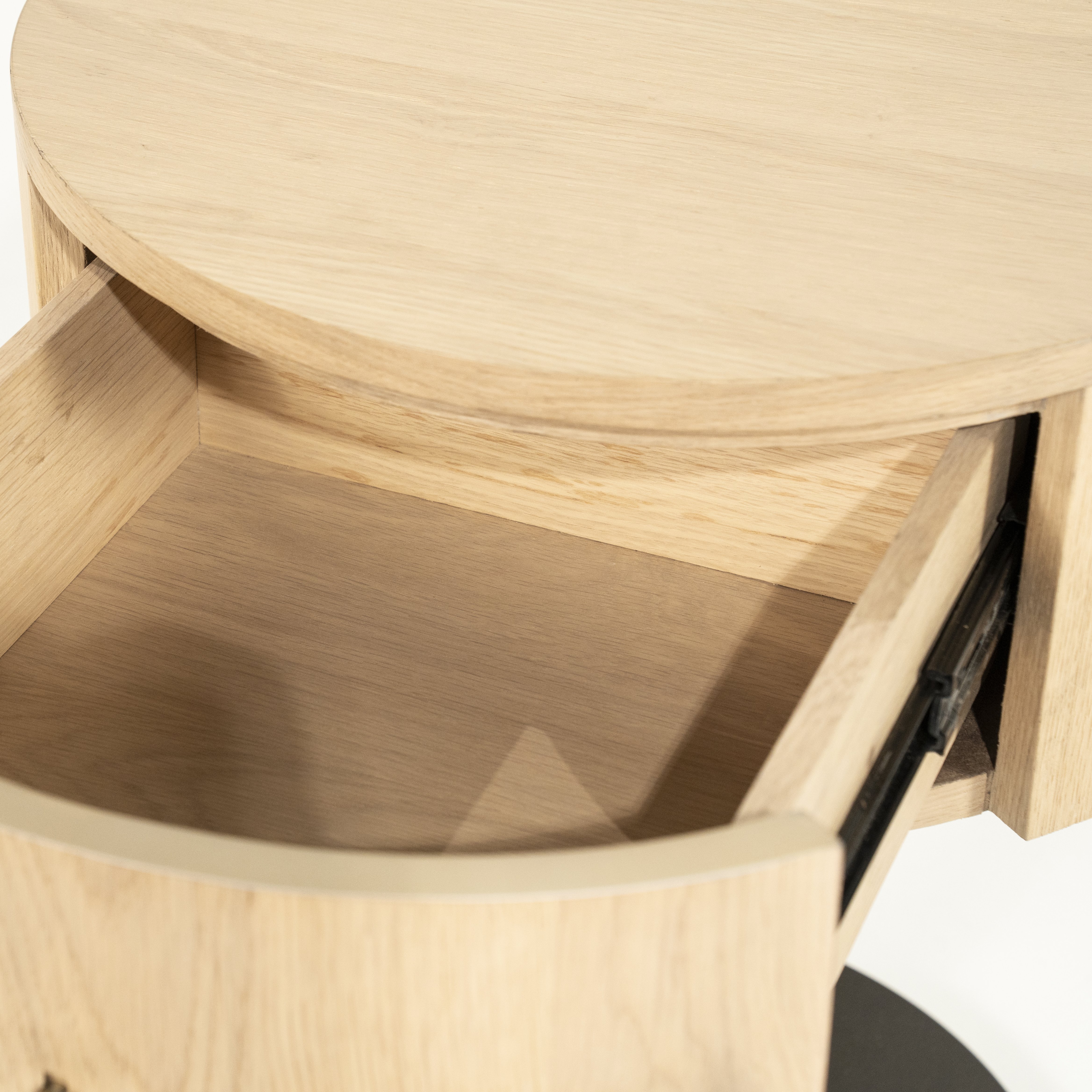 Nachtkastje Skyre Ø50 cm in naturel