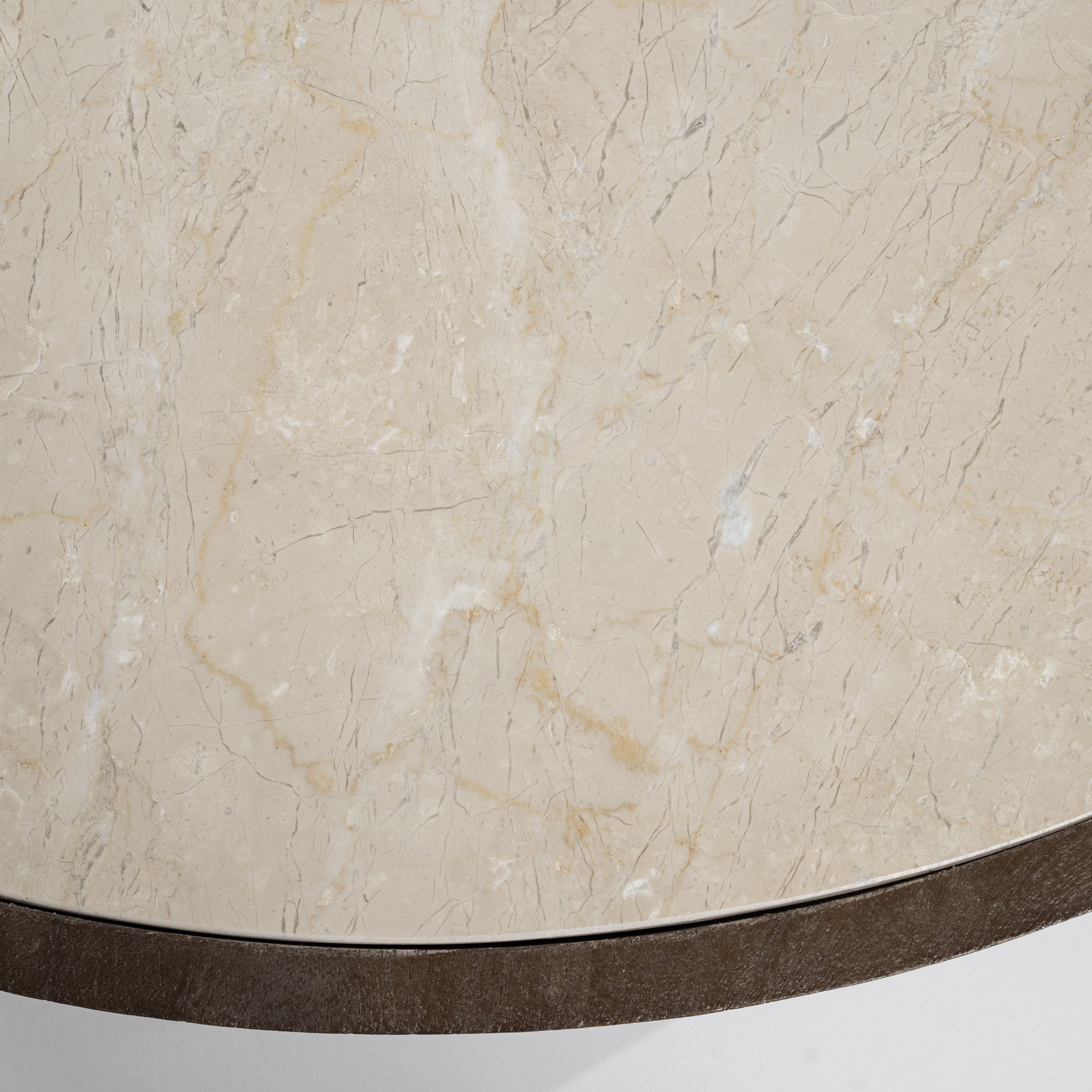 Salontafelset Hubert in mangohout en marmer