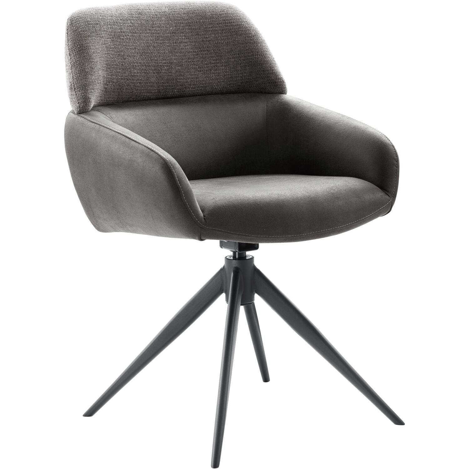Armstoel Vega (draaibaar) in antraciet