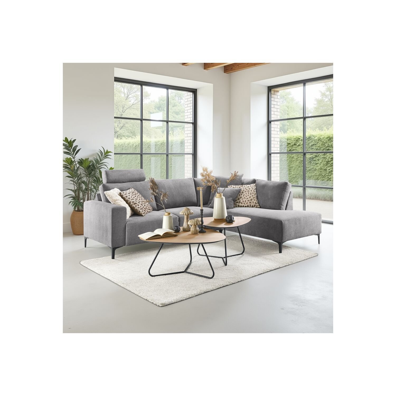 Salontafel set Tidino natural canella oak