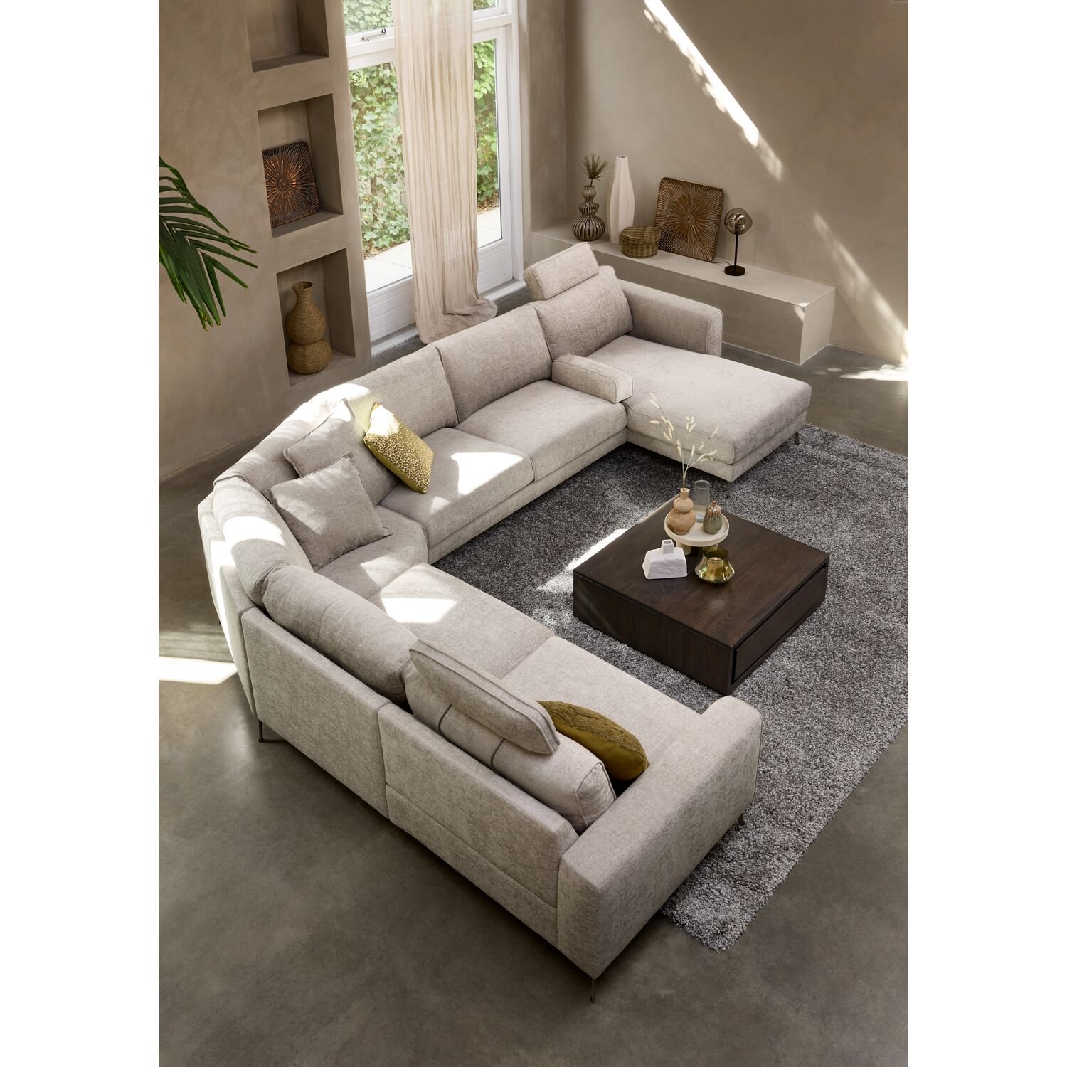 Salontafel Lavio grafiet, 86x86 cm