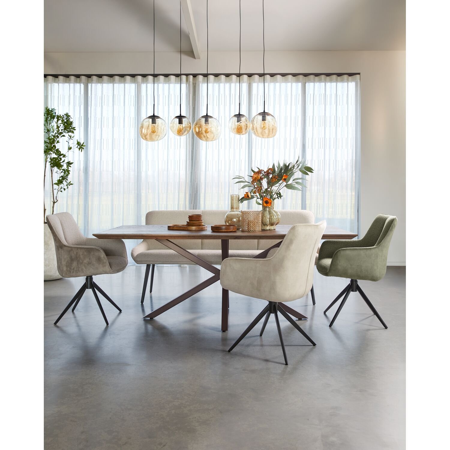 Eettafel Tavolo 200x100 cm in 34.5 oktober