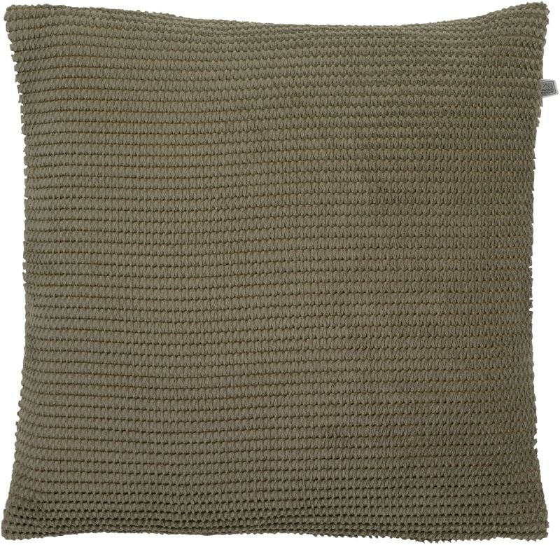 Sierkussen Kersten olijf, 50x50 cm