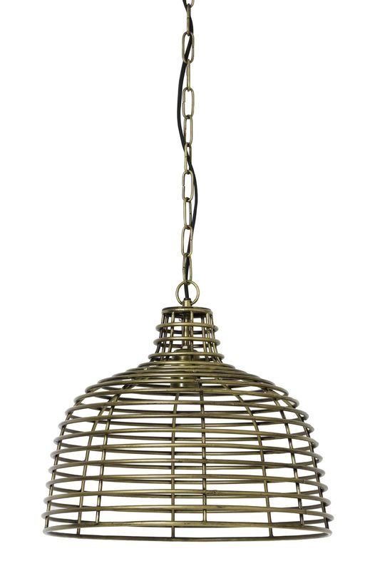 Hanglamp Capazo Ø40 x H35 antiek brons
