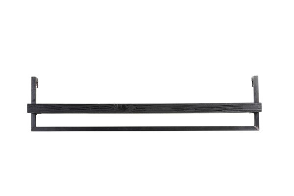 Wandplank Pardal 24 x 100 x 15 zwart
