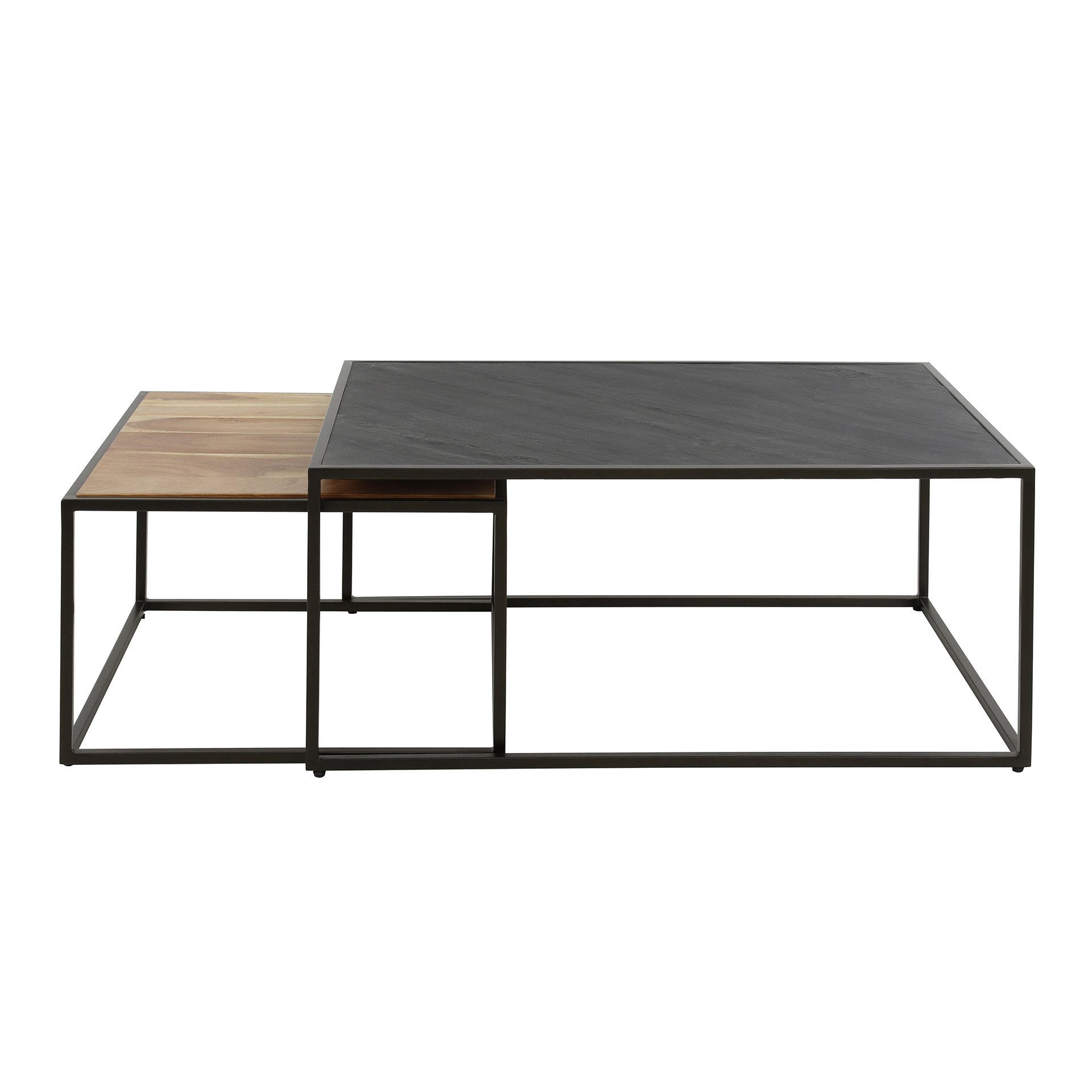Salontafel set/2 slate mix / Leisteen