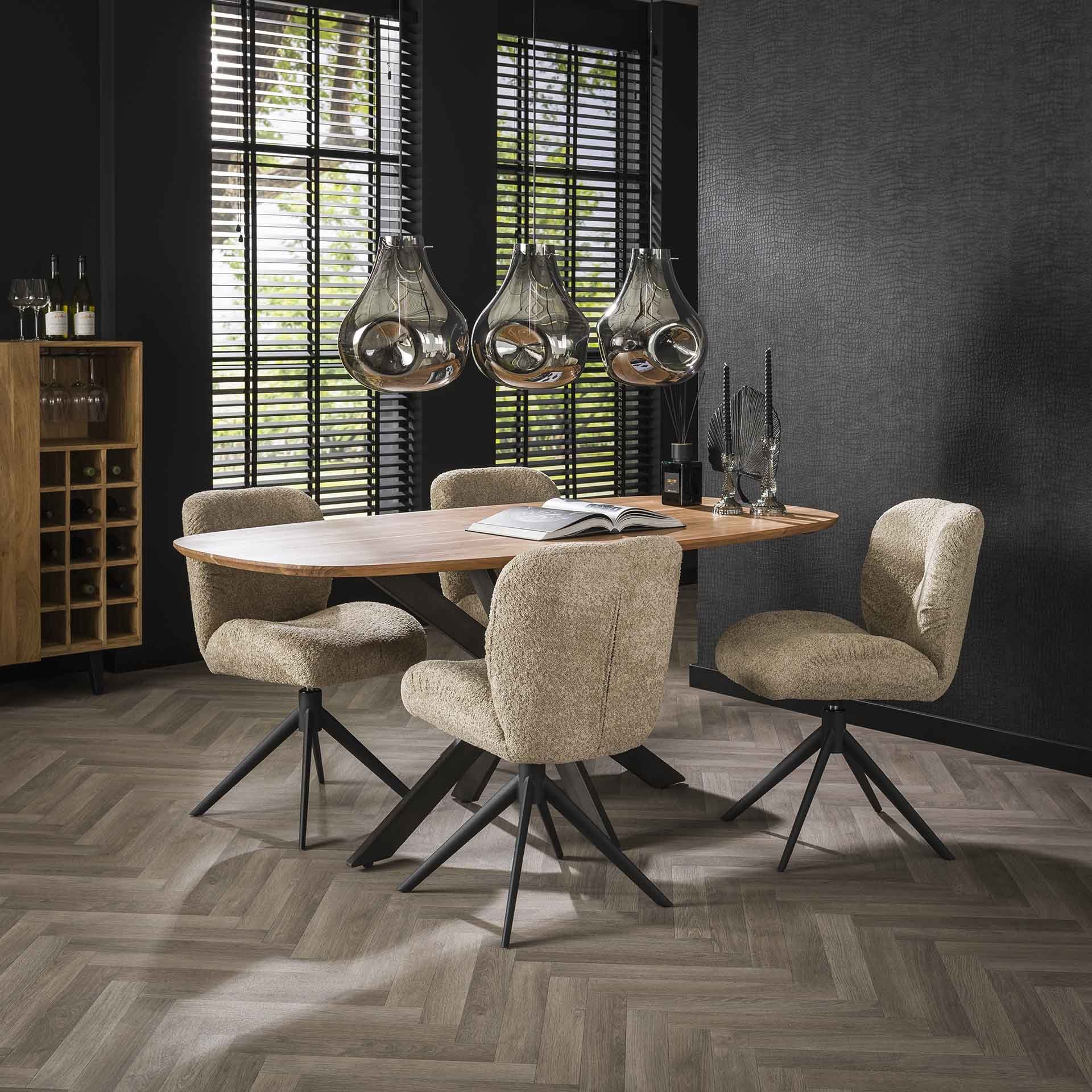 Eetkamertafel 180 Arhus solid / Massief acacia naturel