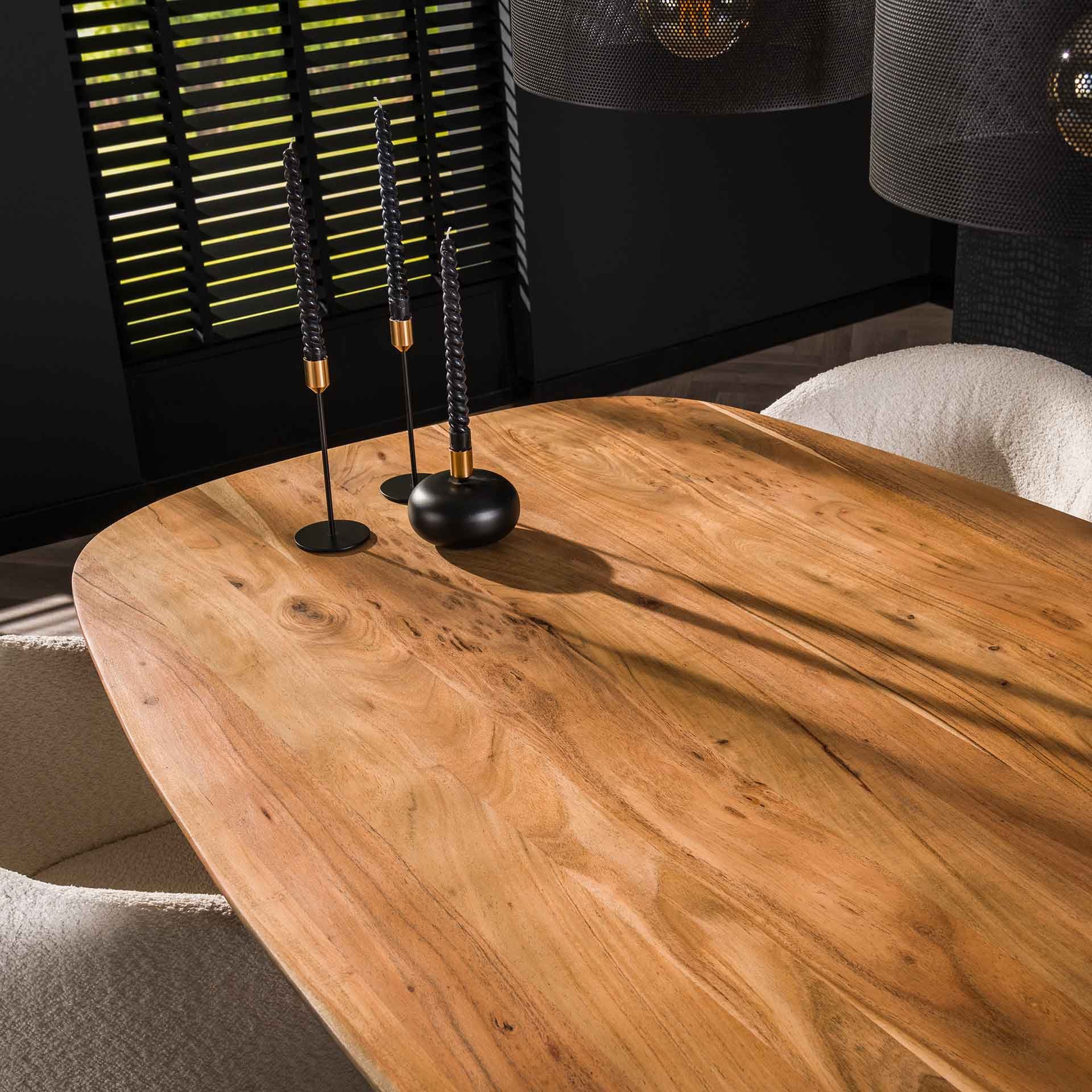 Eetkamertafel 180 Arhus solid / Massief acacia naturel