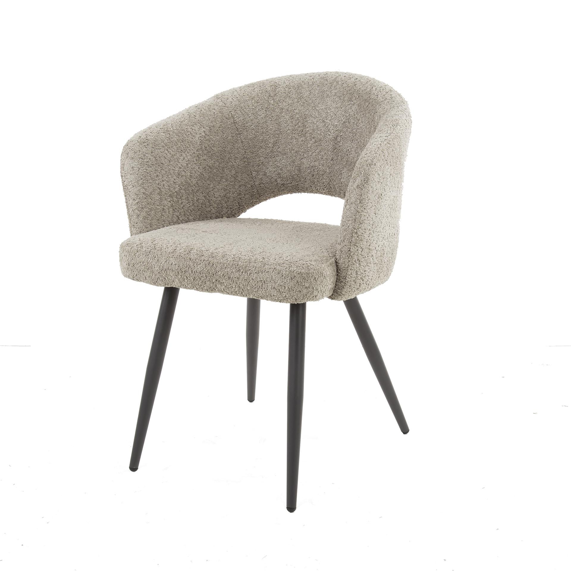 Armstoel boucle salon. VPE2 / Boucle zandkleur