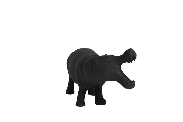 Ornament Hippo zwart