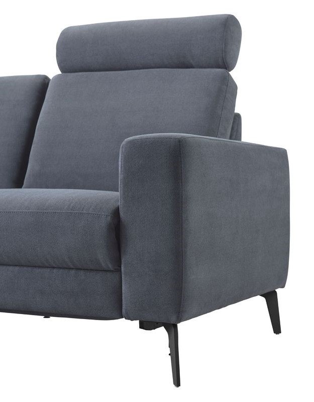 Hoekbank Brioni HR-schuim zitting antraciet