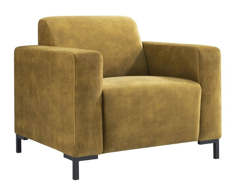 Fauteuil Alpa pocketveren met HR-schuim zitting gold