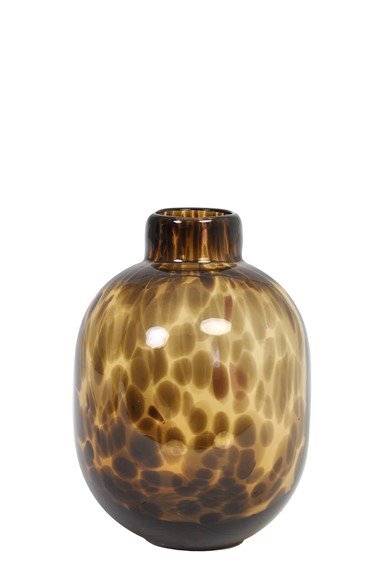 Vaas Azzano bruin glas, 12x18,5 cm