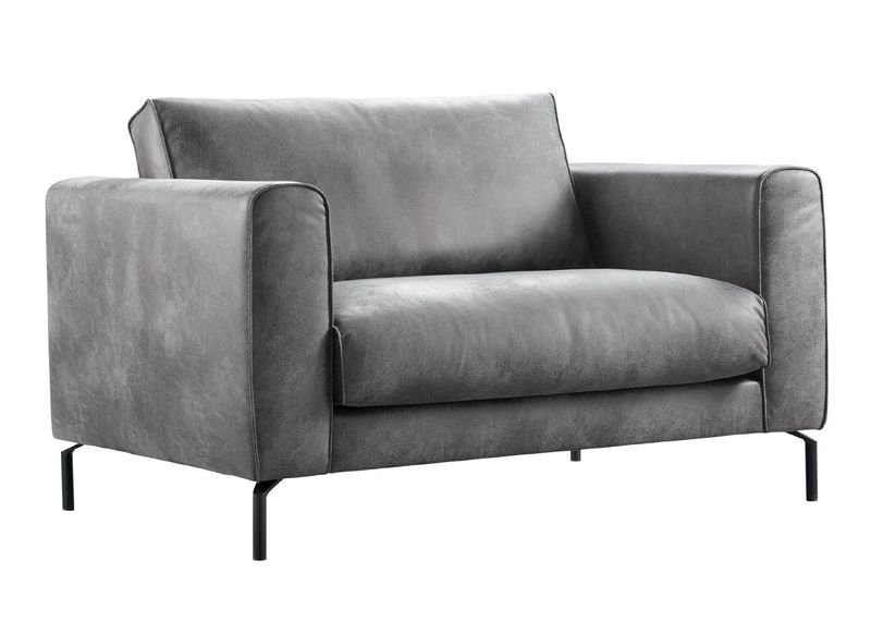 Loveseat Linoza polyether zitting dark grey