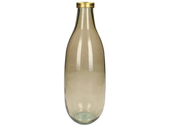 Vaas Ortisei bruin glas, 15x40 cm