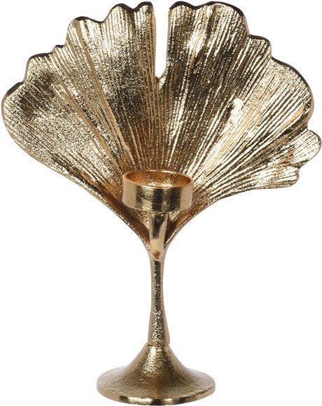 Theelichthouder Verrazano goud, 22x9x27 cm