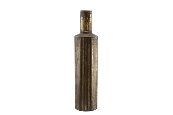 Fles Mapelli antiek goud metaal, 15,5x68 cm