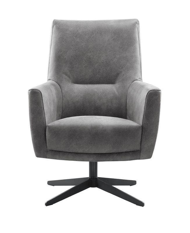 Draaifauteuil Malteno pocketvering met HR-schuim zitting grey