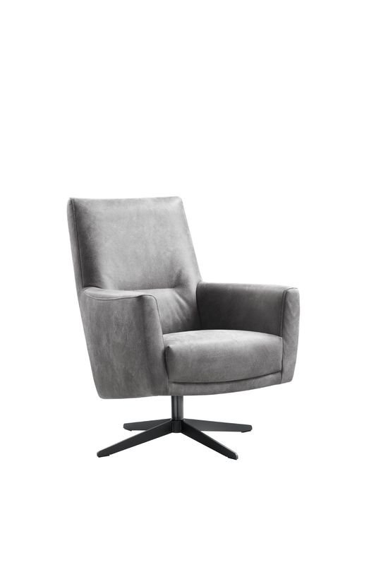 Draaifauteuil Malteno pocketvering met HR-schuim zitting grey