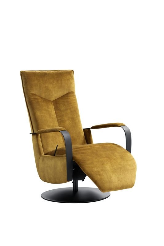 Relaxfauteuil Seduto polyether zitting handmatig verstelbaar gold